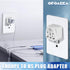 4 Pack UK to US Plug Adapter, Travel Plug Adapter, Type B Universal to American Outlet Adapter, White