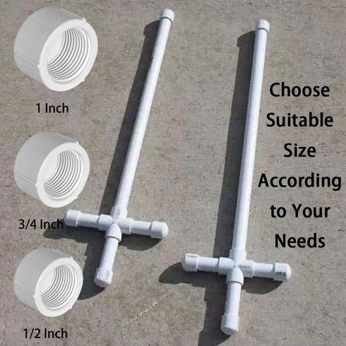 3/4 Inch PVC Cap Female End Cap Plug, 12 Pack for Plumbing Water Line
