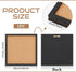 BENECREAT Square Cork Board Bulletin Display Board, Wall Mounted for Home & Office Decor