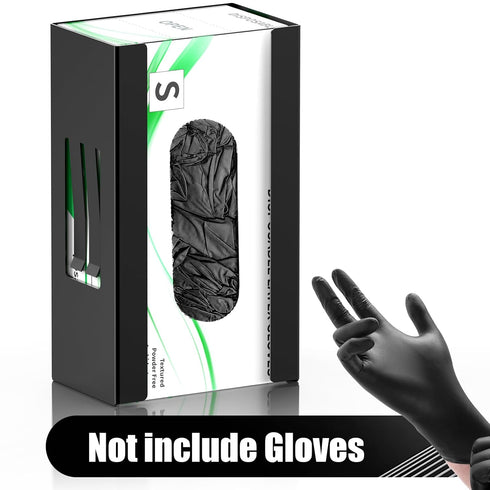 Mxsapve Magnetic Glove Box Holder, Disposable Glove Dispenser Wall Mount, Metal Glove Rack Organizer for Rubber Latex