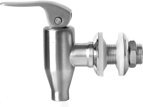 DOZYANT Beverage Dispenser Push Style Spigot,Stainless Steel Polished Finished, Water Dispenser Replacement Faucet
