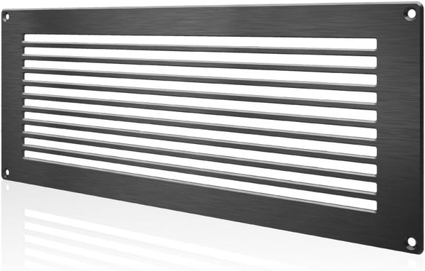 AC Infinity Passive Ventilation Grille 17", Black, for PC Computer AV Electronic Equipment Cabinets, Rooms, and Closets