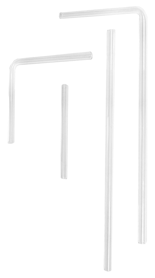 EISCO 4 Piece Glass Delivery Tube Set - Borosilicate 3.3 Glass, Variably Shaped