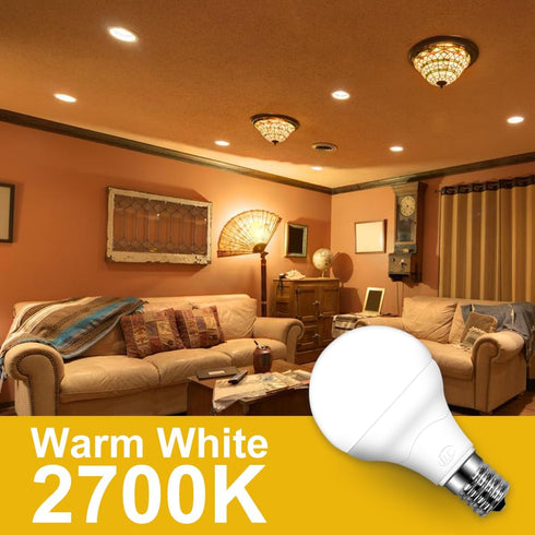 ILC E17 LED Light Bulbs, 5W (40W Equivalent), Color Changing RGB, 2700K Warm White, 12 Colors, 4 Pack