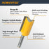 1/4 3/4" 1-1/4" (73066) POWERTEC Tungsten Carbide Tipped Double Flute Straight Router Bit, " Shank, Cutting Dia.