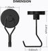 Tohoer Magnetic Hooks, 100LBS Neodymium Magnets Hook Heavy Duty with Rust Proof for Fridge, Oven, Grill, BBQ, Key,