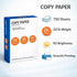 NEXGMART 8.5" 11", 20 lb, 92 1 (750 Copy Paper White x Brightness Ream Sheets) | Standard Printer Paper for Office