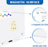 Magnetic Glass Whiteboard 24" x 18", Frameless Dry Erase Board with 1 Marker Tray and 3 Magnets for Office Home