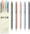 Gel Pens, 0.5mm Fine Point, Smooth Writing Japanese Cute Black Ink Pens for Journaling, School Office Supplies (5 Pcs
