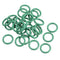 uxcell Fluorine Rubber O-Rings, Pack of 30 FKM Seal Gasket for Machinery Plumbing, 10mm OD 7mm ID 1.5mm Width, Green