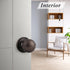 Probrico Oil Rubbed Bronze Ball Passage Door Knobs - Keyless Door Lock