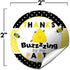 Bumble Bee Birthday Party Thank You Sticker Labels - 40 2" Party Circle Stickers by AmandaCreation for Party Favors,