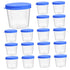 30Pcs Sputum Cups with Covers Sample Containers for Laboratory Testing Lightweight and