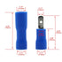 Baomain 0.11" Female & Male Spade Connectors - 16-14 AWG Fully Insulated Crimp Terminals Quick Disconnect Electrical