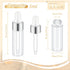 100 Pcs Mini Clear Glass Dropper Bottles Bulk with Cap for Essential Oil Tincture Sample Containers Perfume Liquid (5