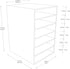 Classroom Keepers 6-Shelf Organizer, Blue, 17-3/4"H x 12"W x 13-1/2"D