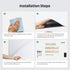 White Board Sticker Adhesive, Magnetic Dry Erase Board Sheet for Refrigerator, Flexible Planner with Markers