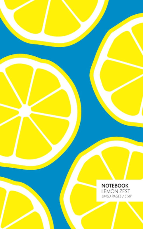 Quick Witted Coconut Notebook, Lemon Zest (5 x 8) (Blue)