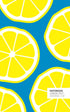 Quick Witted Coconut Notebook, Lemon Zest (5 x 8) (Blue)
