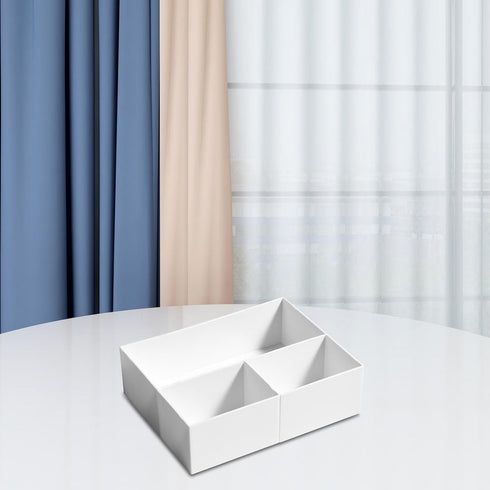 Generic Countertop 3 Desktop Storage Organizer Desktop Storage Box Pen Pencil Card Holder Divider Grid Tea Milk Bags