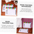 Exercise Board Reusable Stave Whiteboard, Writable Staff Teaching Whiteboard for Piano Stave Cards Notation Tool