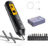 Mini Cordless Electric Screwdriver, Rechargeable with 10 Bits & 2 Extended Bits, USB Cable, Magnetic Hex Chuck