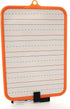 BAZIC 7.4" X 10.3" Double Sided Dry Erase Learning Board with Marker