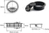 2pcs 2 inch Desk Wire Cord Cable Grommets, Hole Cover for Office PC Desk Cable Organizer, Plastic Cover Black