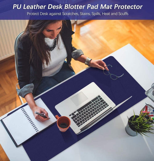 Home & Kitchen's Stars 16 32 Inch Office Desk Mats Pad Table Protector X PU Leather Desk Blotters on Top of Desks