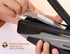 Bostitch Office Executive 3 in 1 Stapler, Includes 21 Staples, Integrated Staple Remover, Black/Gray (INP2)