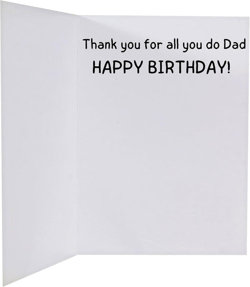 GIFTING GIGGLES Funny Happy Birthday Card for Dad – Great Gift for Father, Papa, Step Dad, Kids, 30th-80th