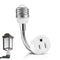 3 Prong Outlet Light Socket Adapter, Flexible Light Bulb to Outlet Socket Adapter with Extension Cord for Garage,