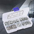 700pcs Galvanized Serrated Tooth Lock Washer Flat Washer Set for Electrical Connections, M3/M4/M5/M6/M8