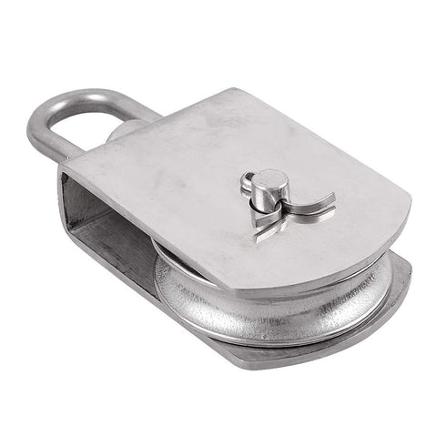 Rocaris 2 Pack M75 Lifting Single Pulley Roller, 1700 lbs Heavy Duty Stainless Steel Swivel Pulley Block