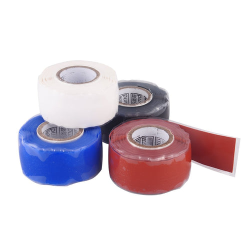 Self Fusing Silicone Tape, Self Adhesive Rubber Repair Tape for Bonding Wire, Hose, Electrical Tape, Red