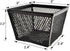 HAHIYO Stackable Paper Clip Mesh Holder Cup, 2.2" Height, 2 Pack Black, Sturdy PaperClip Holder for Desk Organizer