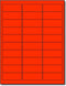 Fluorescent Address Labels - 1" x 2-5/8", 30 Per Sheet, Bright Neon Mailing Stickers for High Visibility