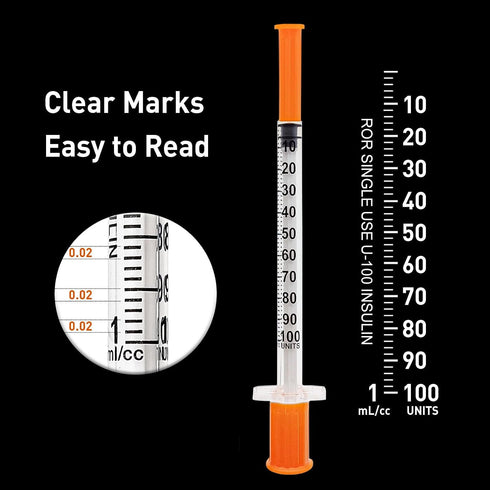 1mL 30G 5/16in, 100PACK Lab Refilling Supplies, Industrial Measurement, Individually Wrapped