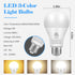 A19 3-Color LED Light Bulbs with Soft Warm, Warm White and Daylight, Color Changing Light Bulb, Multicolor Light Bulb, 9W(60 Watt Equivalent,), 800 Lumens, E26 Base,CRI 80+,2Pack by MXhme