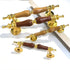IBOWZ 2 Kitchen Cupboard Handle Pieces Drawer Handle Wood Handles Base Made of Solid Zinc Alloy Cupboard Knobs Cabinet