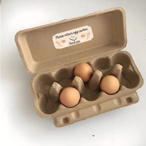 Generic 480 1 2.65 Inch Package Pcs Please Return Egg Carton Stickers x Farm Fresh Eggs Carton Labels Egg Stickers