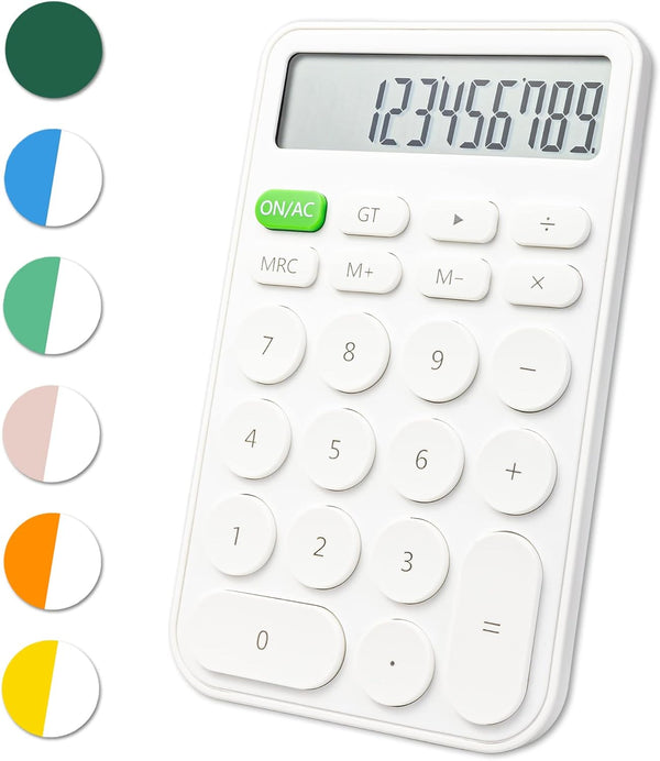 VEWINGL Standard Calculator 12 Digit, Large Display and Buttons, Automatic Sleep, for Office, School, Home, Business