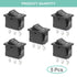 QTEATAK 5Pcs On/Off/On Boat Toggle Rocker Switch, 3 Pin 3 Position, 12V 110V 250V
