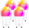 GU24 Smart Led Light Bulbs4 PackA19 12W 1200LM Smart Bluetooth 2 Prong