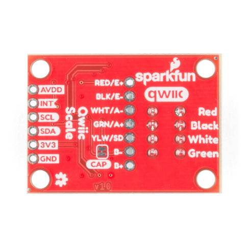SparkFun Qwiic Scale - NAU7802 Small Breakout Board for Accurate Load Cell Reading, Daisy Chain-able, Operate 3.3v.