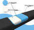 Faluber Cooling Gel Wrist Rest Pad - Full Size 18" Memory Foam Palm Rest with Non-Slip Footpad, Ergonomic Design