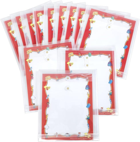Really Good Stuff 12 Student Take-Home Plastic Envelopes