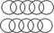 uxcell Nitrile Rubber O-Rings, 57mm OD, 51mm ID, 3mm Width, Metric Sealing Gasket, Pack of 10