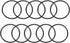 uxcell Nitrile Rubber O-Rings, 57mm OD, 51mm ID, 3mm Width, Metric Sealing Gasket, Pack of 10