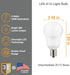 A15 Bulb 6W (40W 480 4000K Dimmable E17 Diodesy- LED Appliance Light Equivalent) Lumens Cool White Intermediate Base